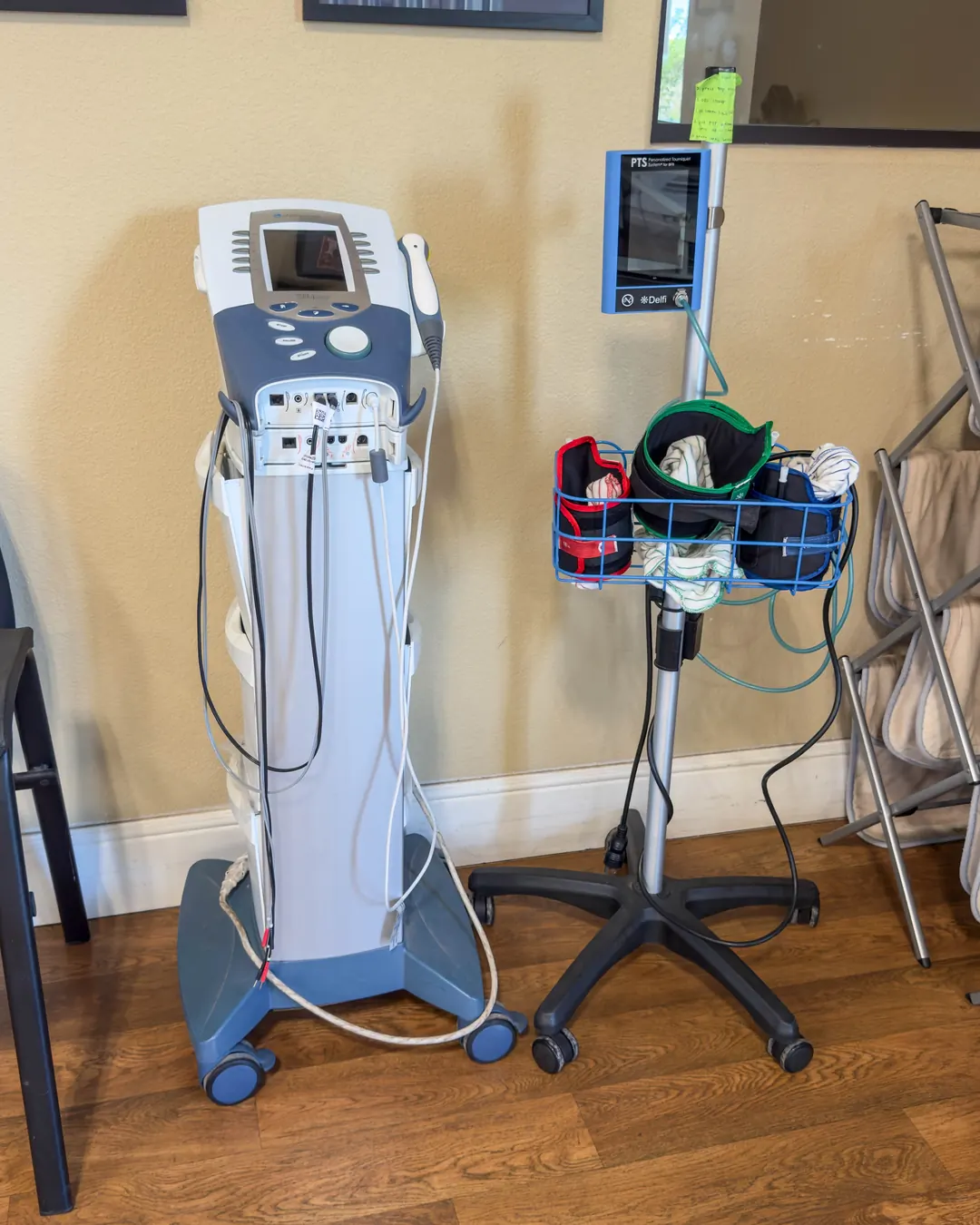 Electrical stimulation and therapy modality units at Castroville Physical Therapy